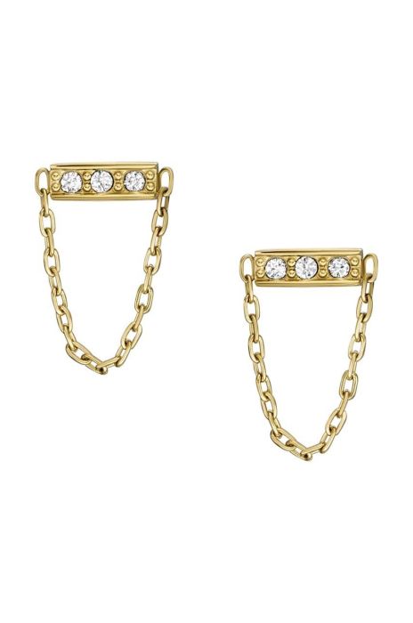 Сережки Fossil колір золотий (3680806)