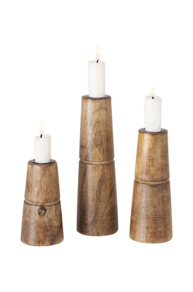 Boltze Набір свічників Hotou (3-pack) колір коричневий