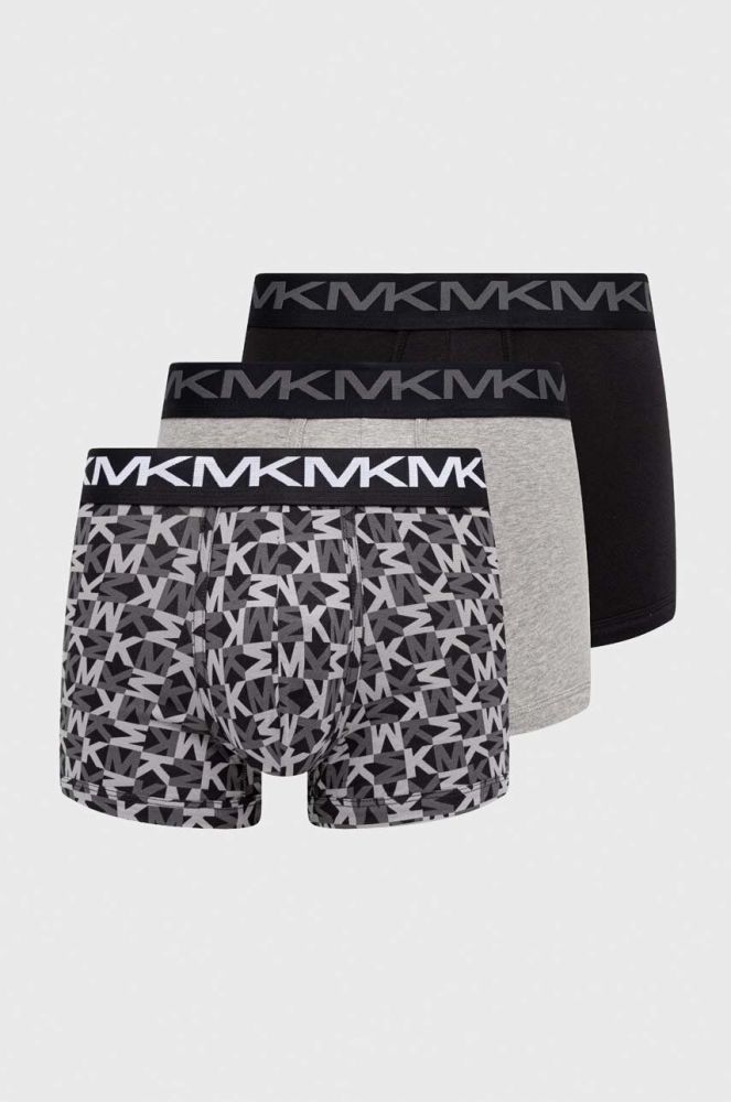 Боксери Michael Kors 3-pack чоловічі колір сірий (3473115)