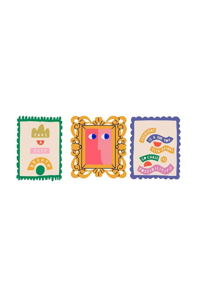 Декорація настінна Little Nice Things 3-pack колір барвистий