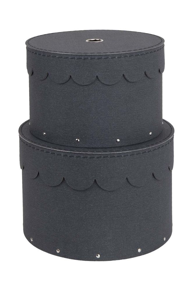 Набір ящиків для зберігання Bigso Box of Sweden Wilma 2-pack колір чорний (3333988)