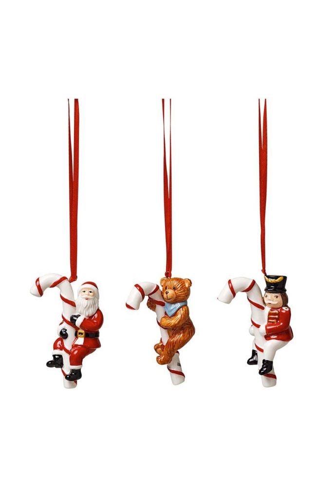 Набір ялинкових прикрас Villeroy & Boch Nostalgic Ornament 3-pack колір барвистий