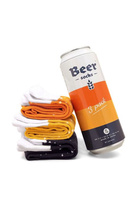 Luckies of London набір шкарпеток у бляшанці (3-pack) колір барвистий