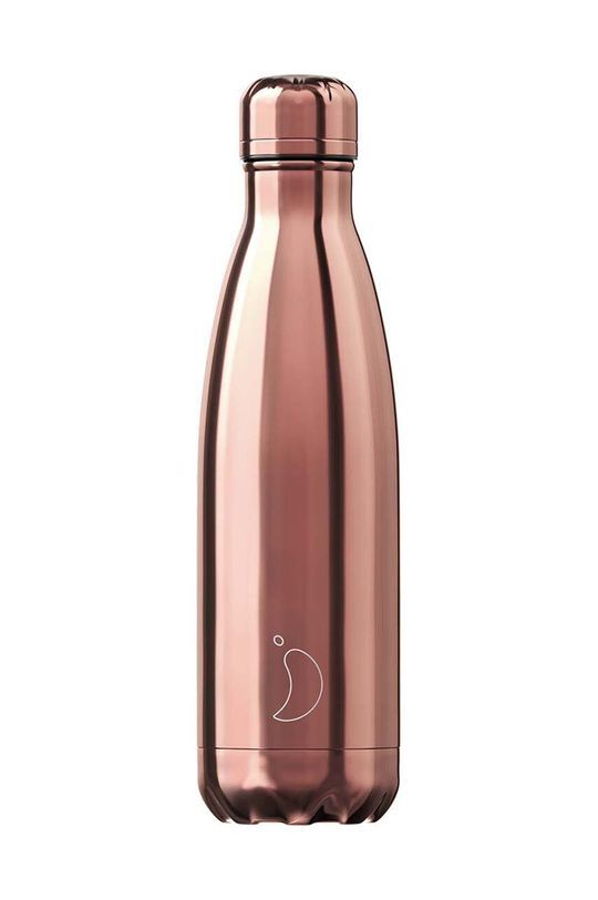 Термічна пляшка Chillys Chrome 500ml колір рожевий