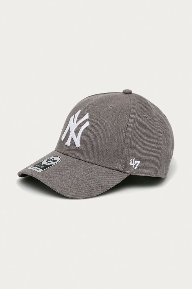 Кепка 47brand колір сірий з аплікацією (1349537)