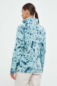 Спортивна кофта Columbia Fast Trek Printed колір бірюзовий візерунок