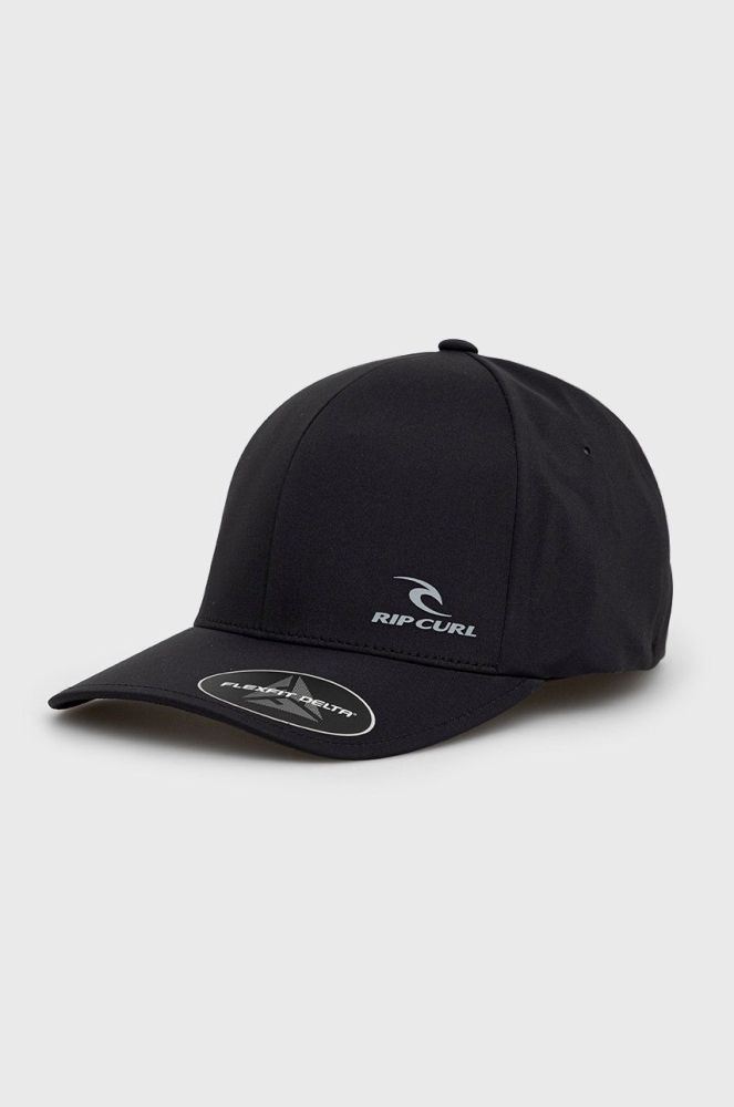 Кепка Rip Curl колір чорний гладка