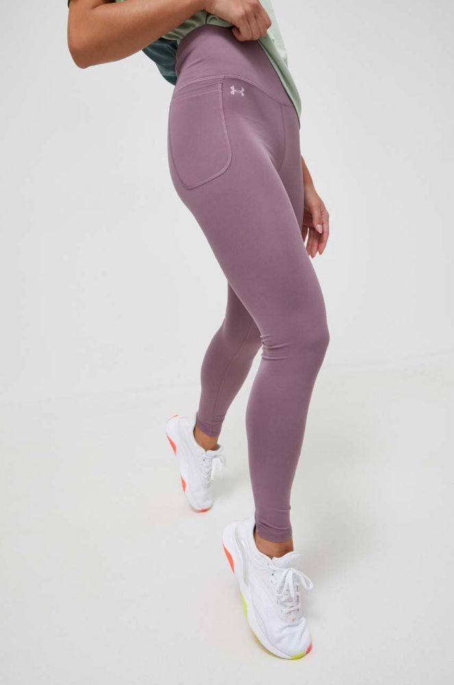 Легінси для тренувань Under Armour Motion жіночі колір фіолетовий однотонні