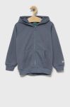 Дитяча бавовняна кофта United Colors of Benetton однотонна колір блакитний (2620649)