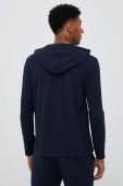 Кофта лаунж BOSS колір синій з капюшоном з принтом (3383041)