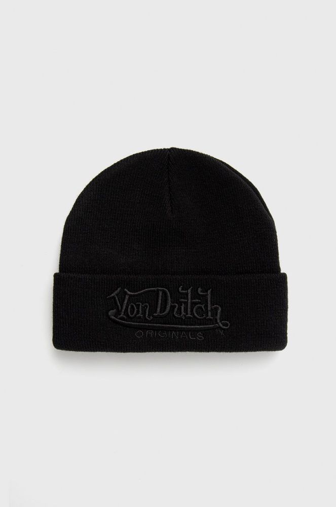 Шапка Von Dutch колір чорний (2706043)