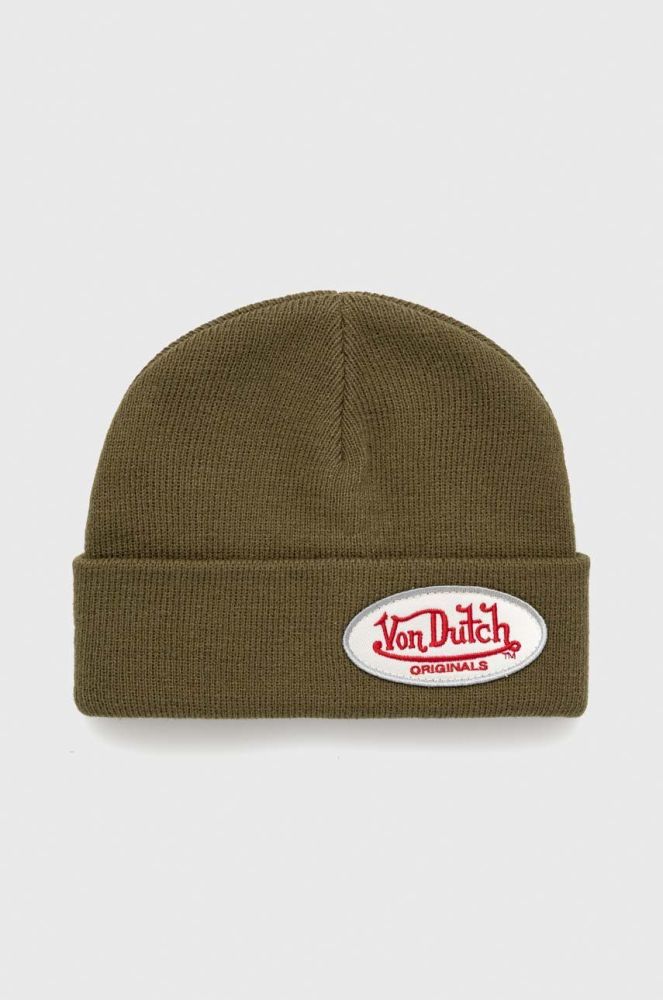 Шапка Von Dutch колір зелений