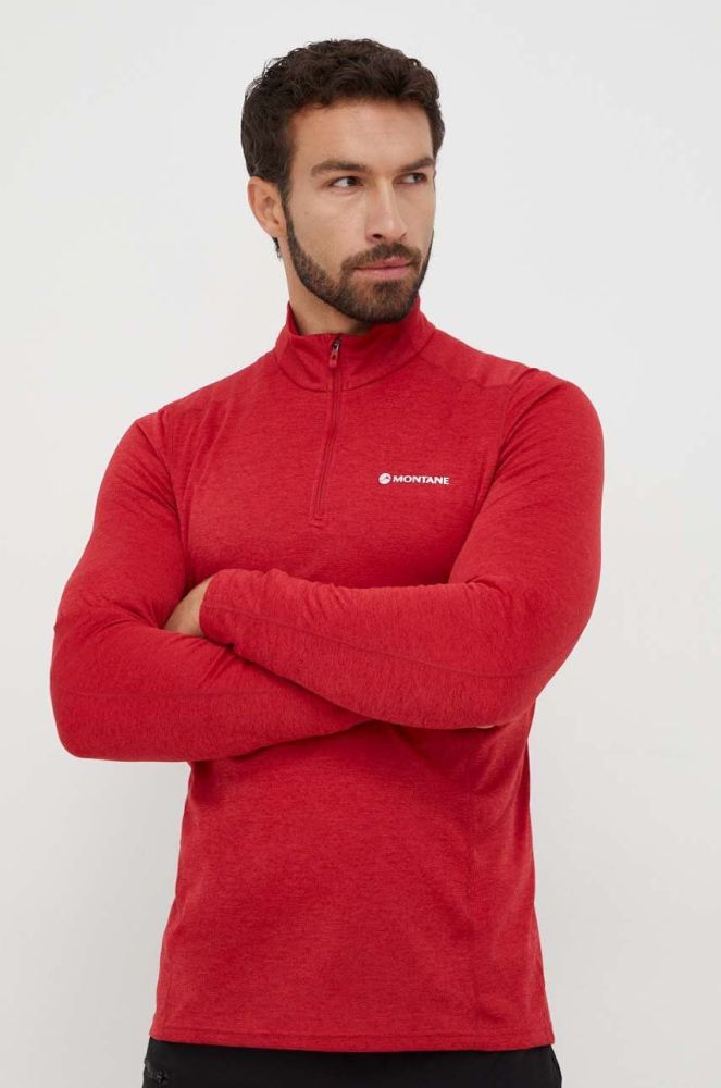 Функціональний лонгслів Montane Dart Zip колір червоний