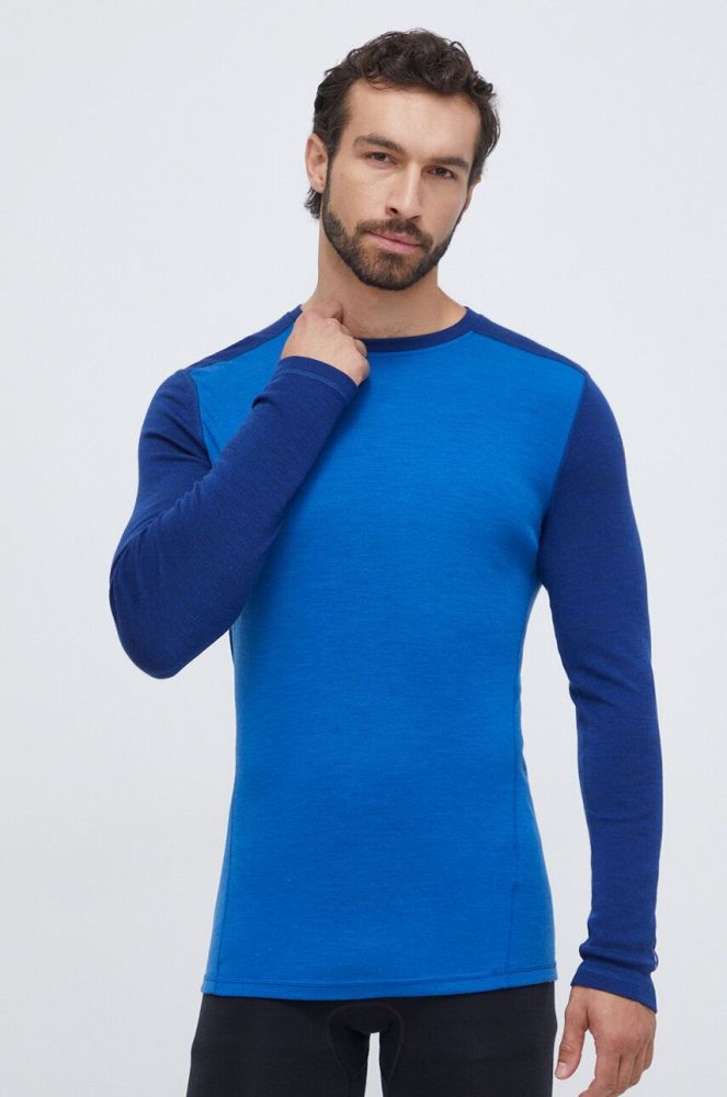Функціональний лонгслів Smartwool Classic Thermal Merino колір блакитний (3640158)