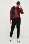 Кофта Guess жіноча колір червоний з капюшоном з принтом (3545758)