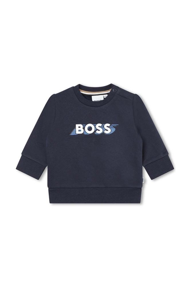 Дитяча кофта BOSS колір синій з принтом (3445400)