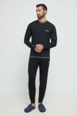 Кофта BOSS чоловіча колір чорний візерунок (3302696)