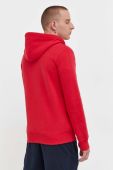 Кофта Superdry чоловіча колір червоний з капюшоном однотонна (3537467)
