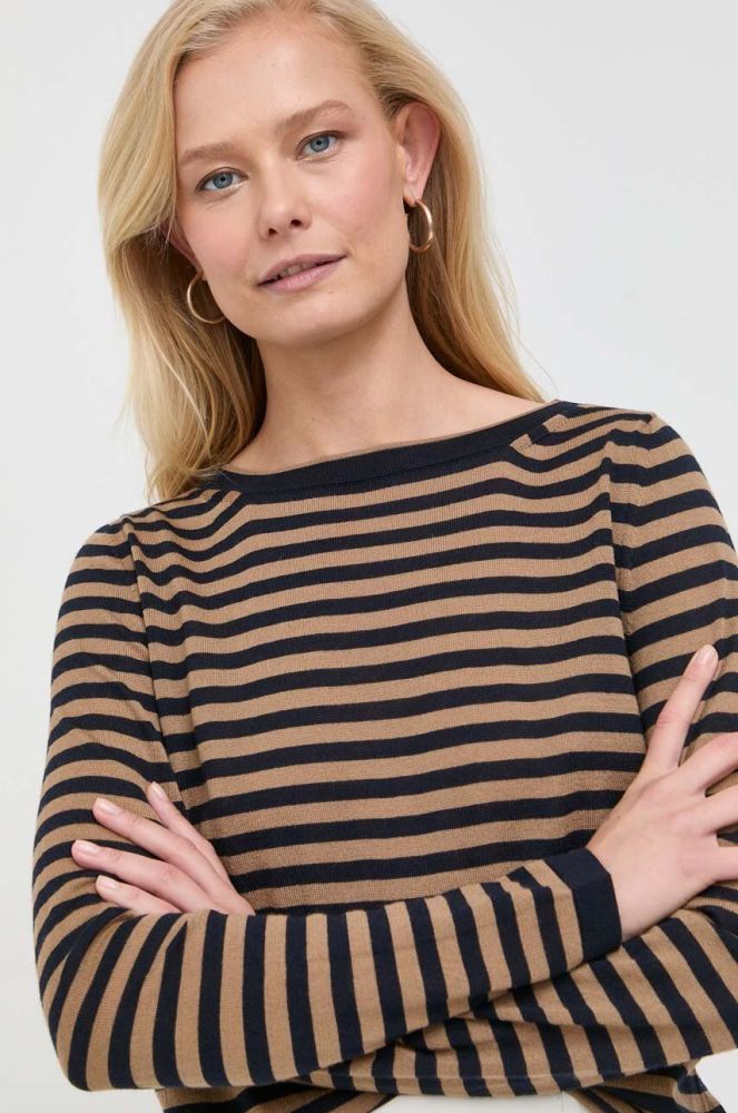 Вовняний светр Max Mara Leisure жіночий колір синій легкий (3423807)