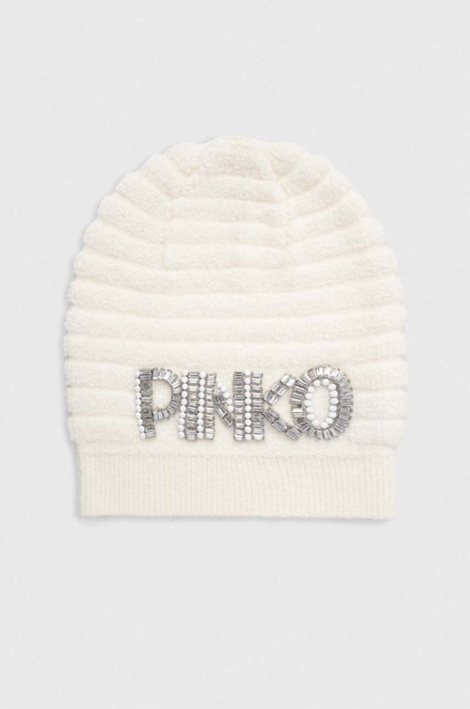 Шапка Pinko колір бежевий (3424018)