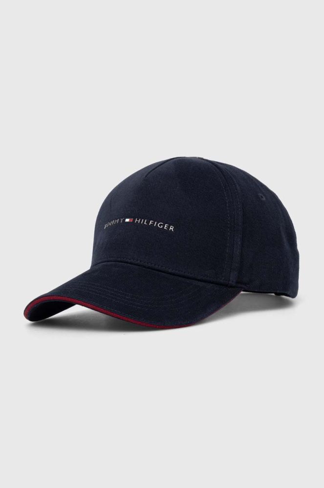 Бавовняна бейсболка Tommy Hilfiger колір синій з аплікацією (3466154)