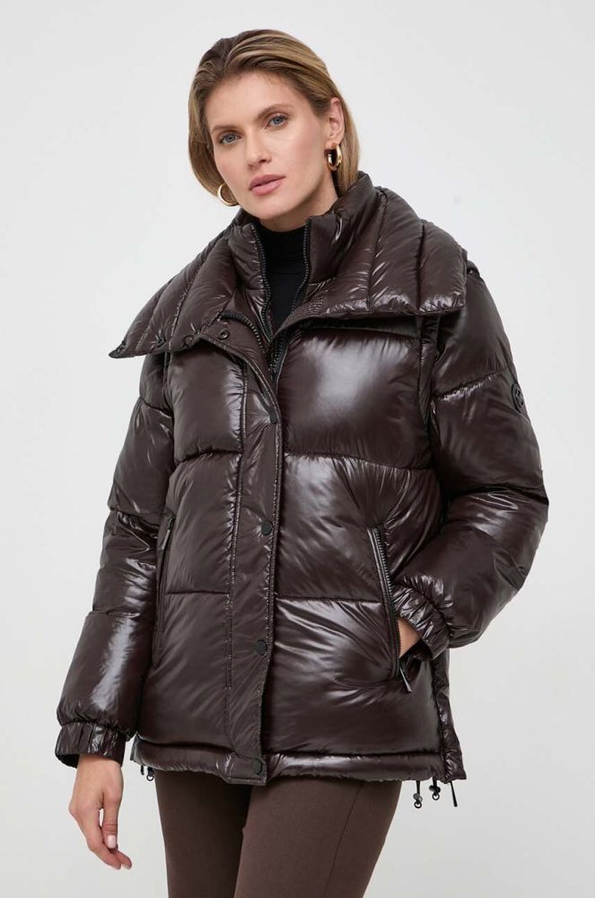 Куртка MICHAEL Michael Kors жіноча колір коричневий зимова (3609682)