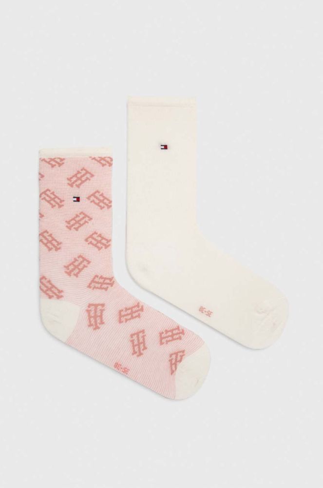 Шкарпетки Tommy Hilfiger 2-pack жіночі колір рожевий (3641434)