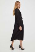 Сукня Twinset колір чорний maxi розкльошена (3467684)