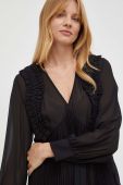 Сукня Twinset колір чорний maxi розкльошена (3467684)