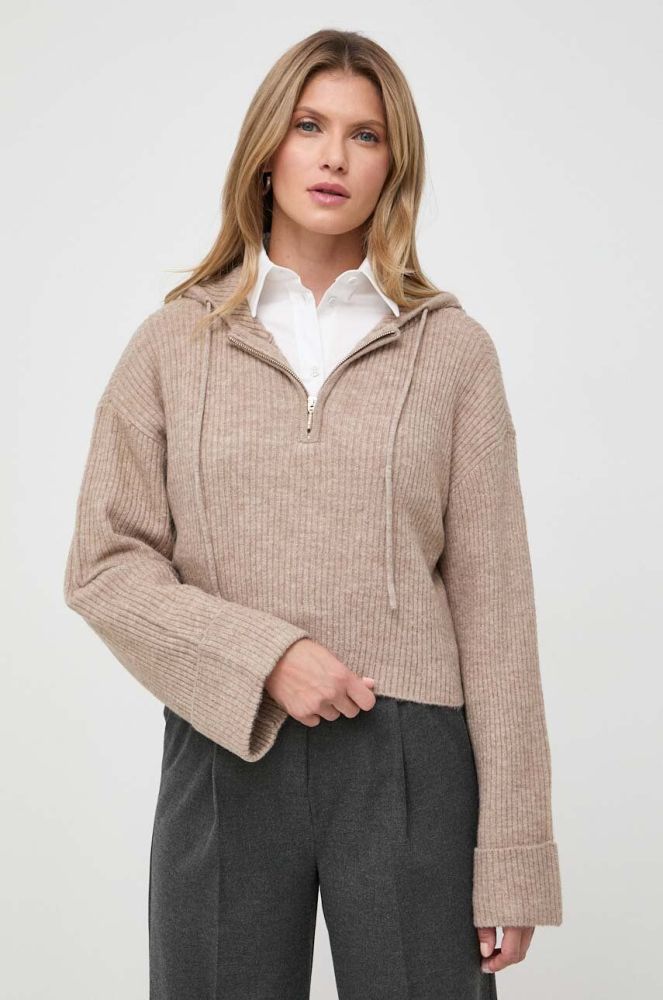 Светр Guess жіночий колір коричневий легкий (3614984)