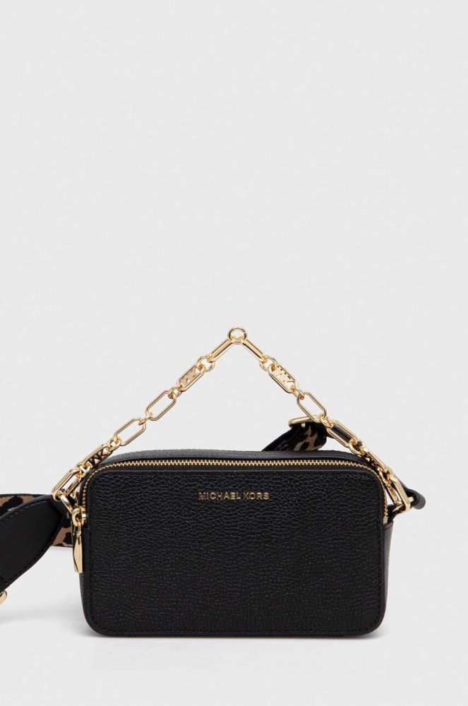 Шкіряна сумочка MICHAEL Michael Kors колір чорний (3560412)