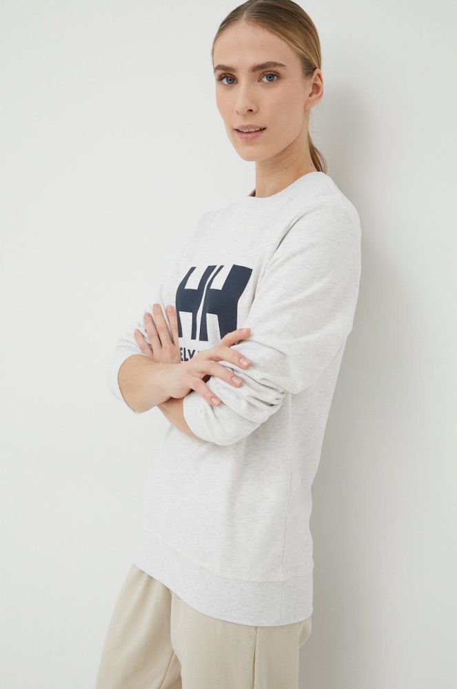 Кофта Helly Hansen жіноча колір білий з принтом 34003-071