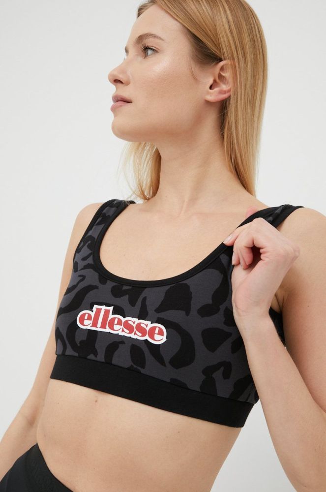 Бюстгальтер Ellesse колір чорний візерунок