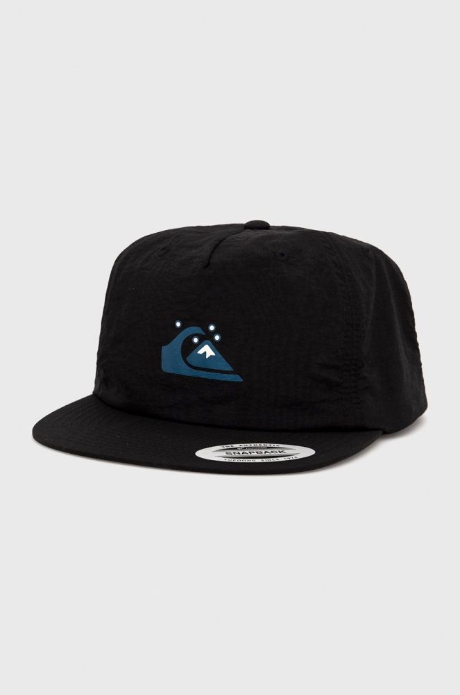 Кепка Quiksilver колір чорний з принтом (2079354)
