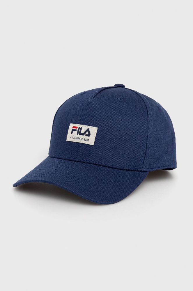 Кепка Fila колір синій з аплікацією (2610280)