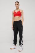 Штани adidas Performance H59081 жіночі колір чорний фасон jogger висока посадка