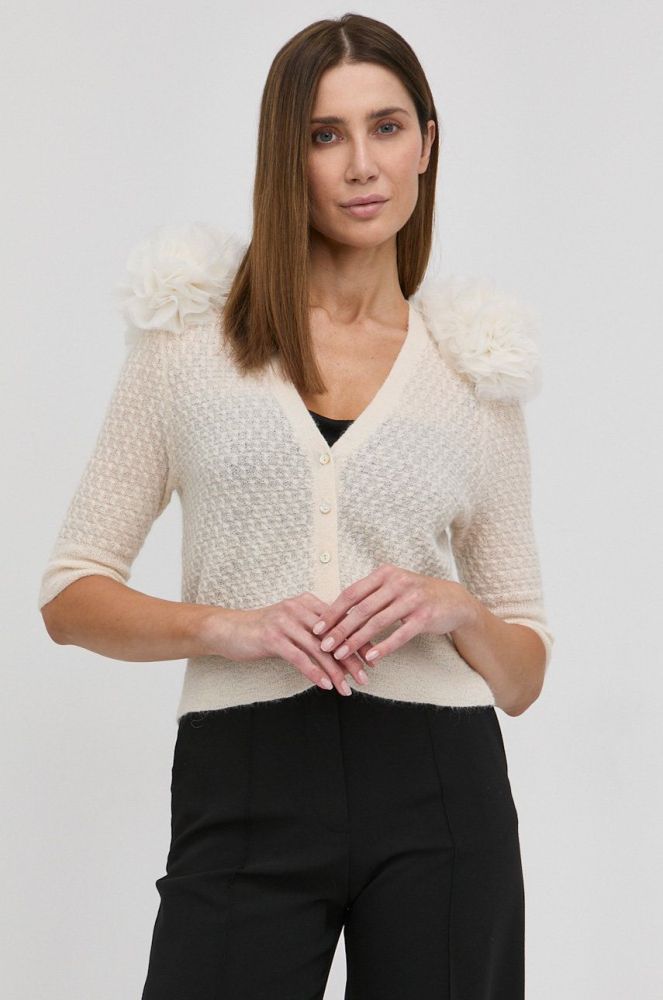 Вовняний кардиган Custommade Vilka BY NBS жіночий колір кремовий легкий
