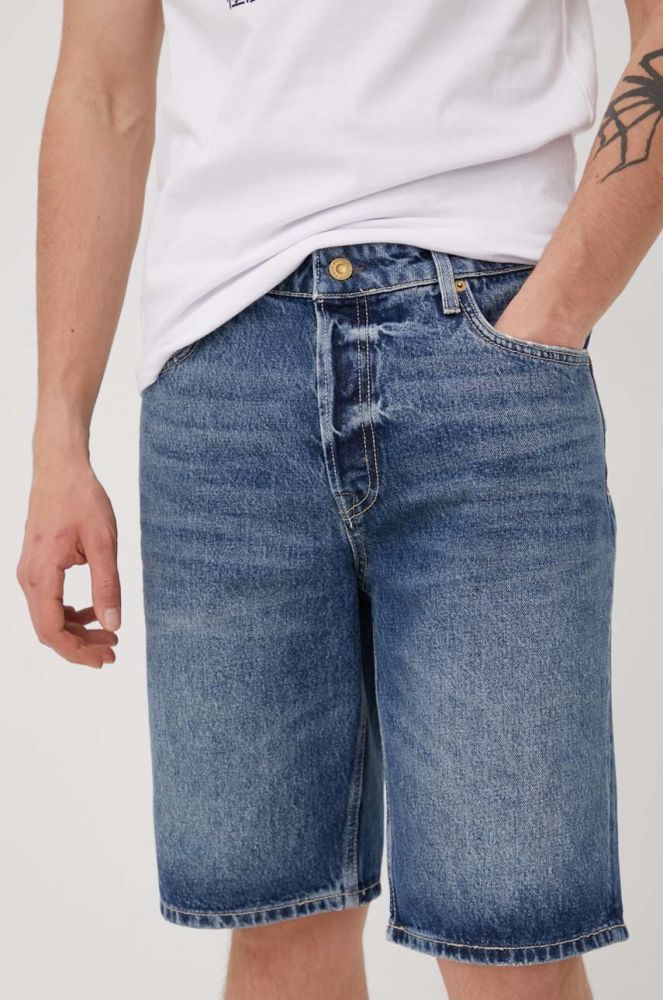 Джинсові шорти Superdry чоловічі колір блакитний (2254941)