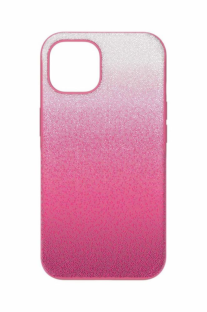 Чохол на телефон Swarovski IPhone 14 колір рожевий