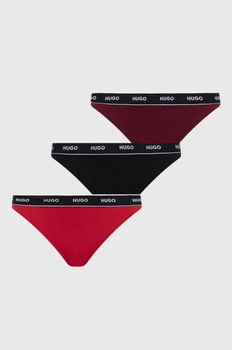 Стринги HUGO 3-pack колір барвистий (3363654)