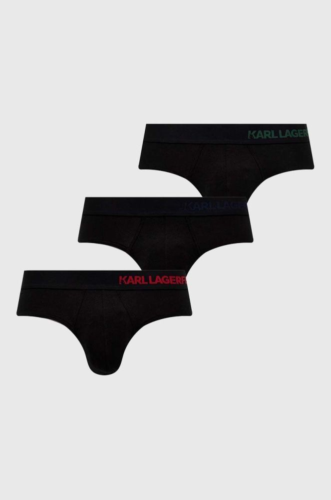 Сліпи Karl Lagerfeld 3-pack чоловічі колір чорний (2897661)