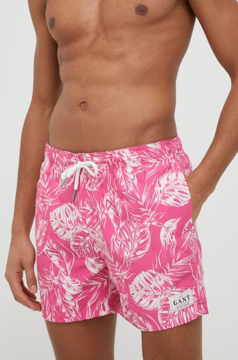 Купальні шорти Gant колір рожевий