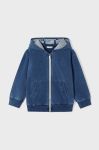 Дитяча кофта Mayoral колір синій з капюшоном однотонна (2983368)