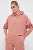 Кофта 4F жіноча колір рожевий з капюшоном однотонна (3244425)