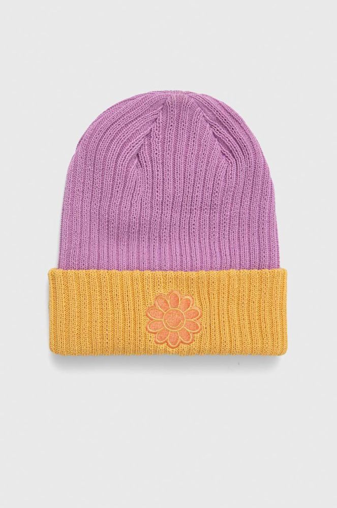 Шапка Billabong X SMILEY колір фіолетовий