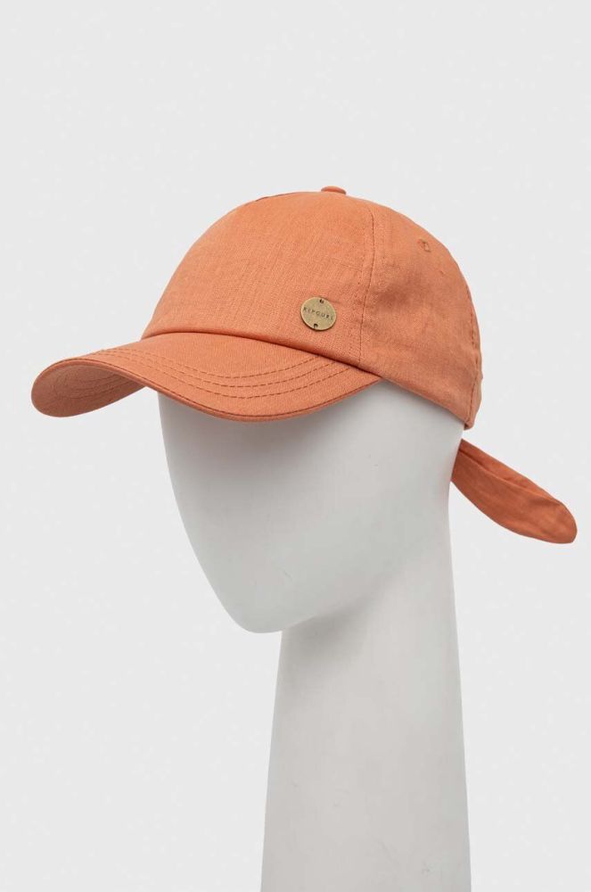Кепка Rip Curl колір помаранчевий однотонна