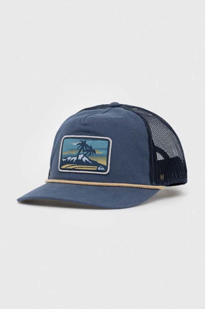 Кепка Quiksilver з аплікацією колір блакитний (3077447)