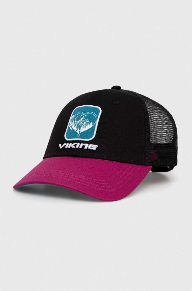 Кепка Viking колір чорний з аплікацією (3227275)