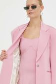 Піджак Remain колір рожевий однобортний однотонна