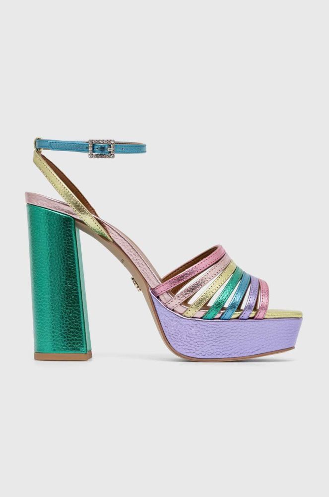Шкіряні сандалі Kurt Geiger London Pierra 8882265109 колір барвистий